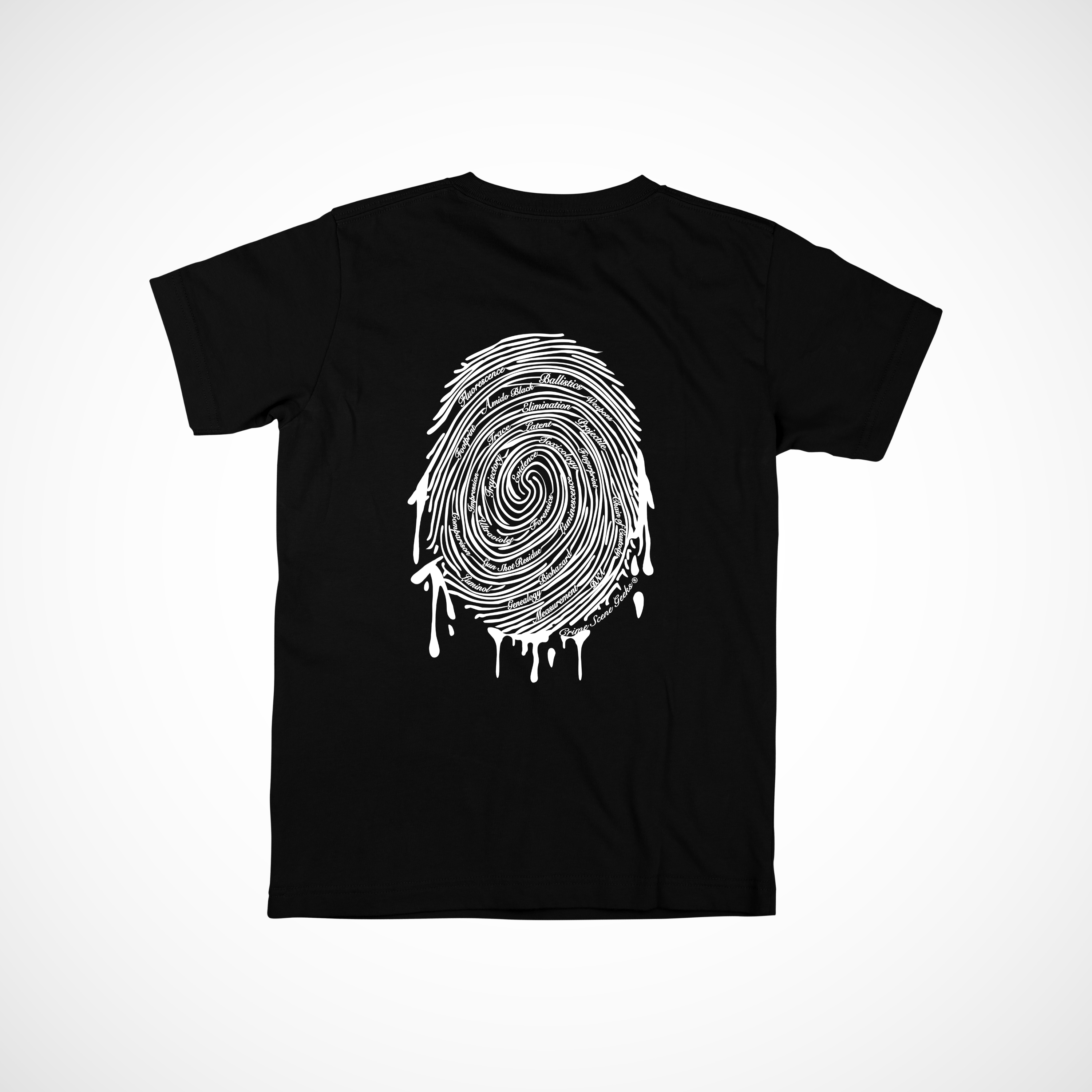 Fingerprint Drip Tee - Black