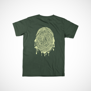 Fingerprint Drip Tee - Green